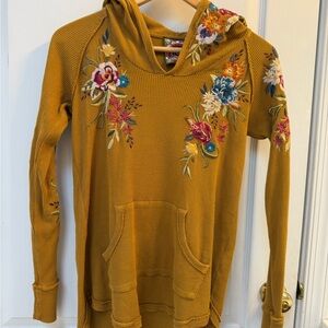 Johnny Was Isla Embroidered Thermal Hoodie